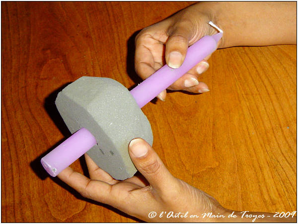 Positionnement de la bougie